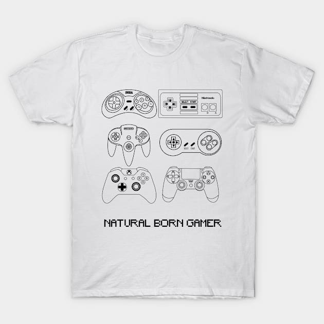 Natural Born Gamer T-Shirt by ravendesign